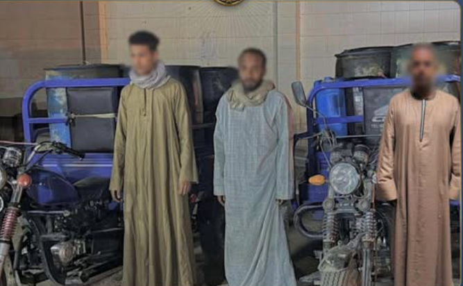 ضبط متهمين بحجب وبيع السولار في السوق السوداء بإسنا